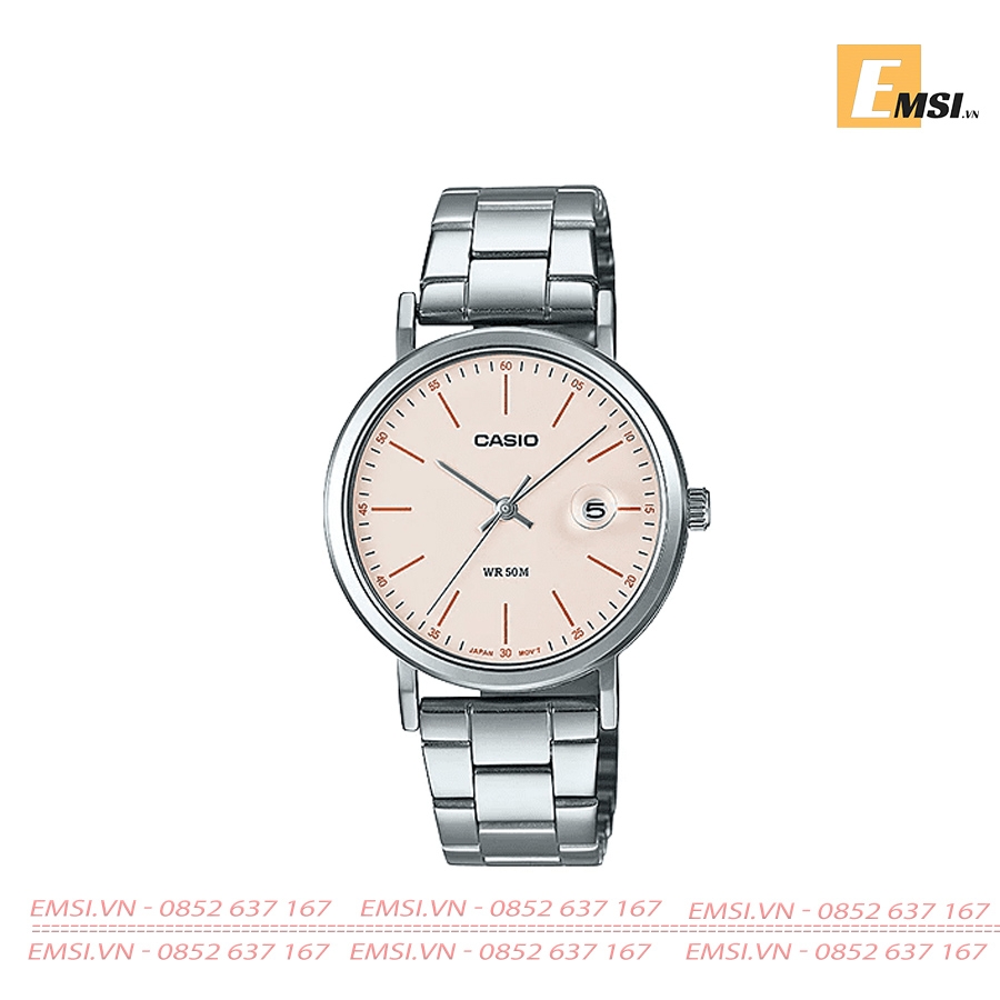 Đồng Hồ Casio Cặp Đôi MTP-E175D-1EVDF & LTP-E175D-4EVDF Size nữ 32mm, Size nam 38mm EMSI.VN