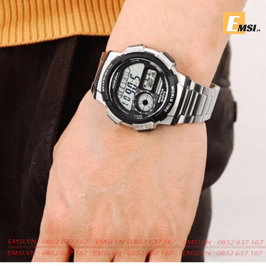 Casio AE-1000WD-1A - Đồng Hồ Nam - Điện Tử - Kính Nhựa - Size Mặt 43.5mm EMSI.VN