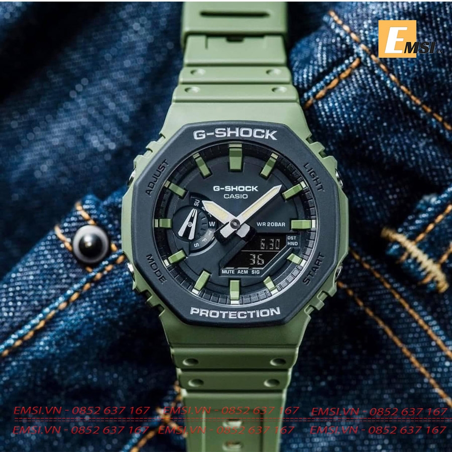 G-Shock GA-2110SU-3A - Đồng hồ nam - Điện tử - Size mặt 45.4mm - Kính khoáng EMSI.VN