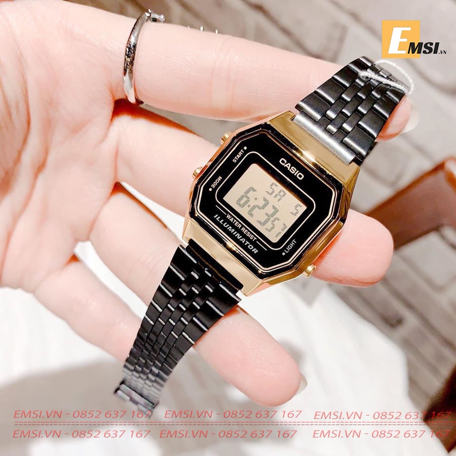 Casio  LA680WEGB-1ADF - Đồng Hồ Nữ - Điện Tử - Size Mặt 28.5mm - Kính Khoáng EMSI.VN