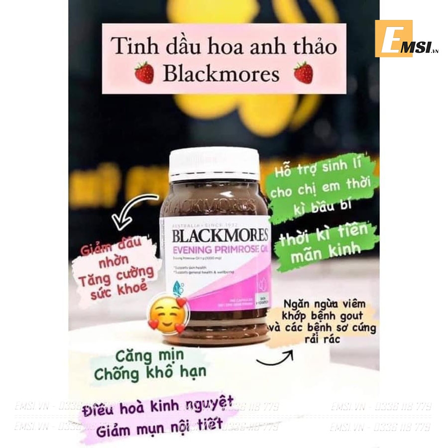 Tinh dầu hoa anh thảo – Blackmores Evening Primrose (190 viên)