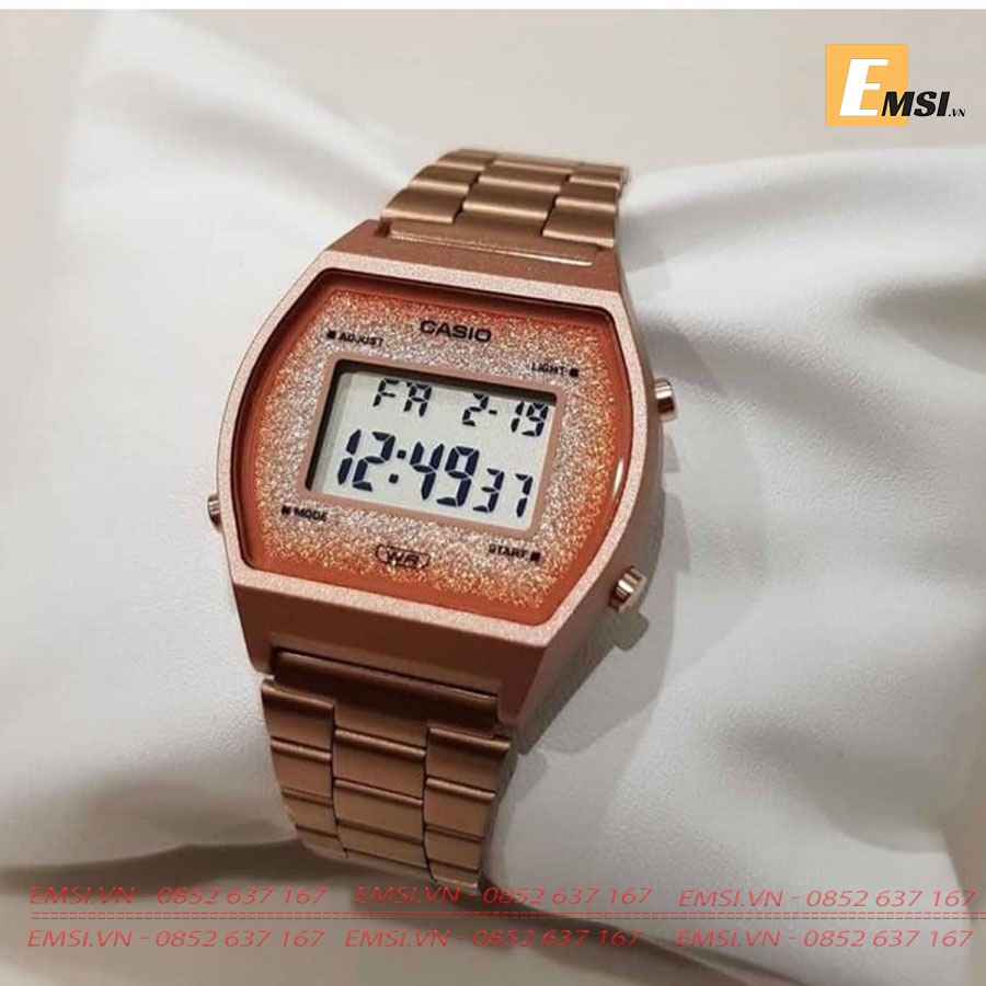 Casio B640WCG-5D - Đồng Hồ Nữ - Điện Tử - Kính Nhựa - Size Mặt 35mm EMSI.VN