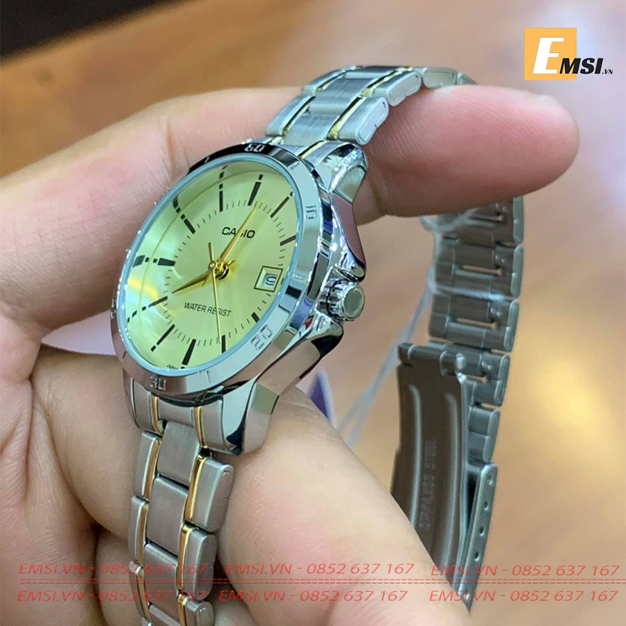 Casio LTP-V004SG-9AUDF - Đồng Hồ Nữ - Pin/Quartz - Size Mặt 30mm - Kính Khoáng EMSI.VN