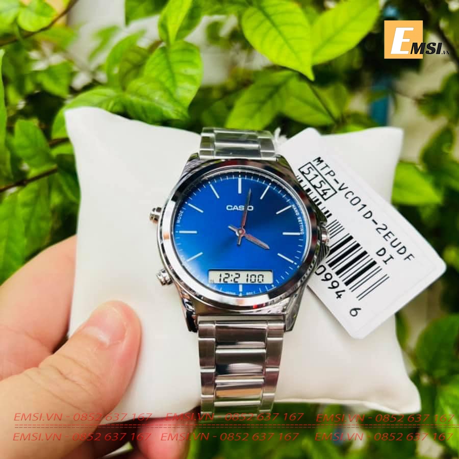 Casio MTP-VC01D-2EUDF - Đồng Hồ Nam - Pin/Quartz - Size Mặt 41.6mm - Kính Khoáng EMSI.VN