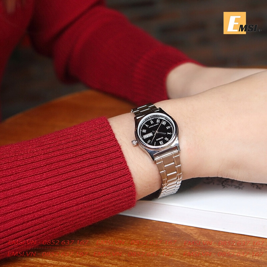 Casio LTP-V006D-1B - Đồng Hồ Nữ - Pin/Quartz - Kính Khoáng - Size Mặt 25mm EMSI.VN