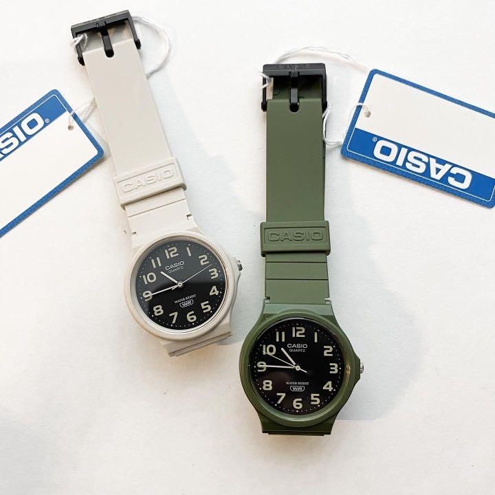 MQ-24UC-3B | Đồng Hồ Casio | Dây Nhựa Màu Xanh | 3 Kim - Emsi.vn