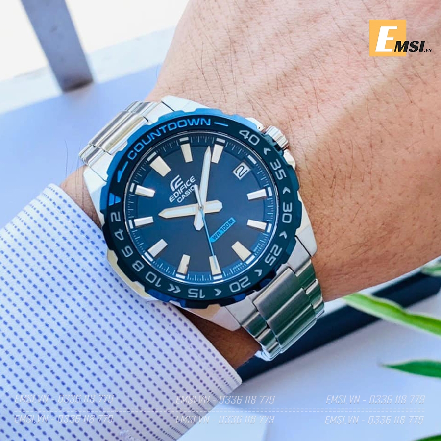 EDIFICE EFV-120DB-2AV | Dây đeo bằng thép không gỉ |