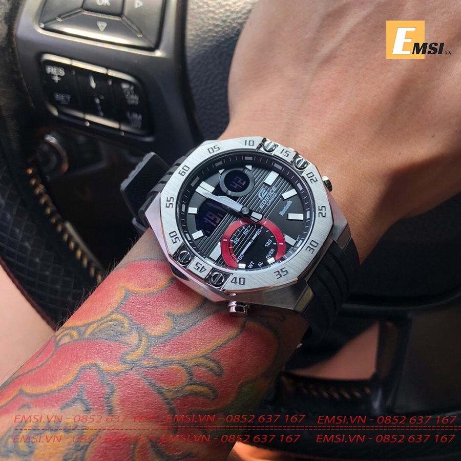 Edifice ECB-10P-1ADF - Đồng Hồ Nam - Pin / Quartz - Kính Khoáng - Size Mặt 48.5mm - Bảo Hành 5 Năm - Chính Hãng - Emsi.vn