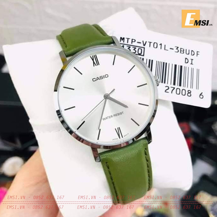 Casio MTP-VT01L-3B - Đồng Hồ Nam - Pin / Quartz - Kính Khoáng - Size Mặt 40mm EMSI.VN