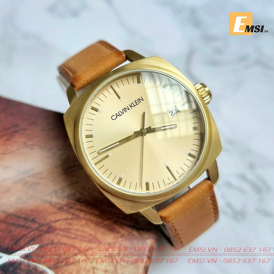 Calvin Klein K9N115GH – Nam – Quartz (Pin) – Dây Da - Emsi.vn