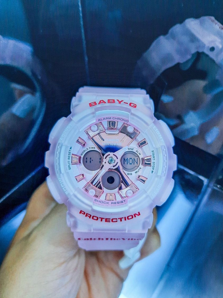 Baby-G BA-130CV-4ADR - Đồng Hồ Nữ - Pin / Quartz - Kính Khoáng - Size Mặt 43.5mm - Bảo Hành 5 Năm - Chính Hãng