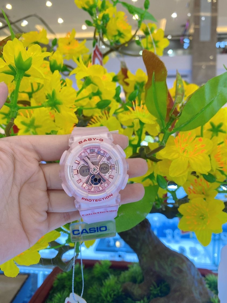 Baby-G BA-130CV-4ADR - Đồng Hồ Nữ - Pin / Quartz - Kính Khoáng - Size Mặt 43.5mm - Bảo Hành 5 Năm - Chính Hãng