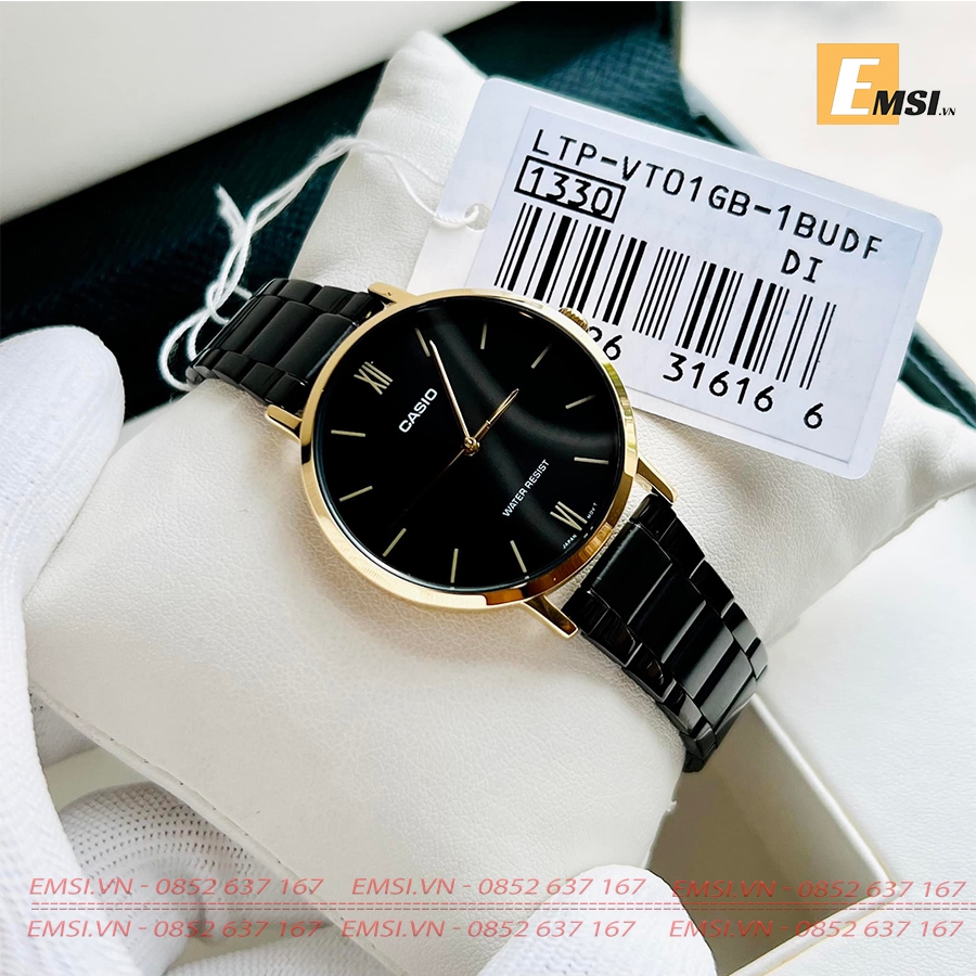 Casio LTP-VT01GB-1BUDF - Đồng Hồ Nữ - Pin / Quartz - Kính Khoáng - Size Mặt 34mm - Bảo Hành 5 Năm - Chính Hãng - Emsi.vn