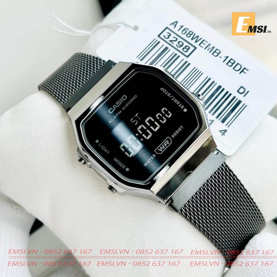 Casio A168WEMB-1BDF - Đồng Hồ Nam - Pin / Quartz - Kính Nhựa - Size Mặt 36.5mm - Bảo Hành 5 Năm - Chính Hãng