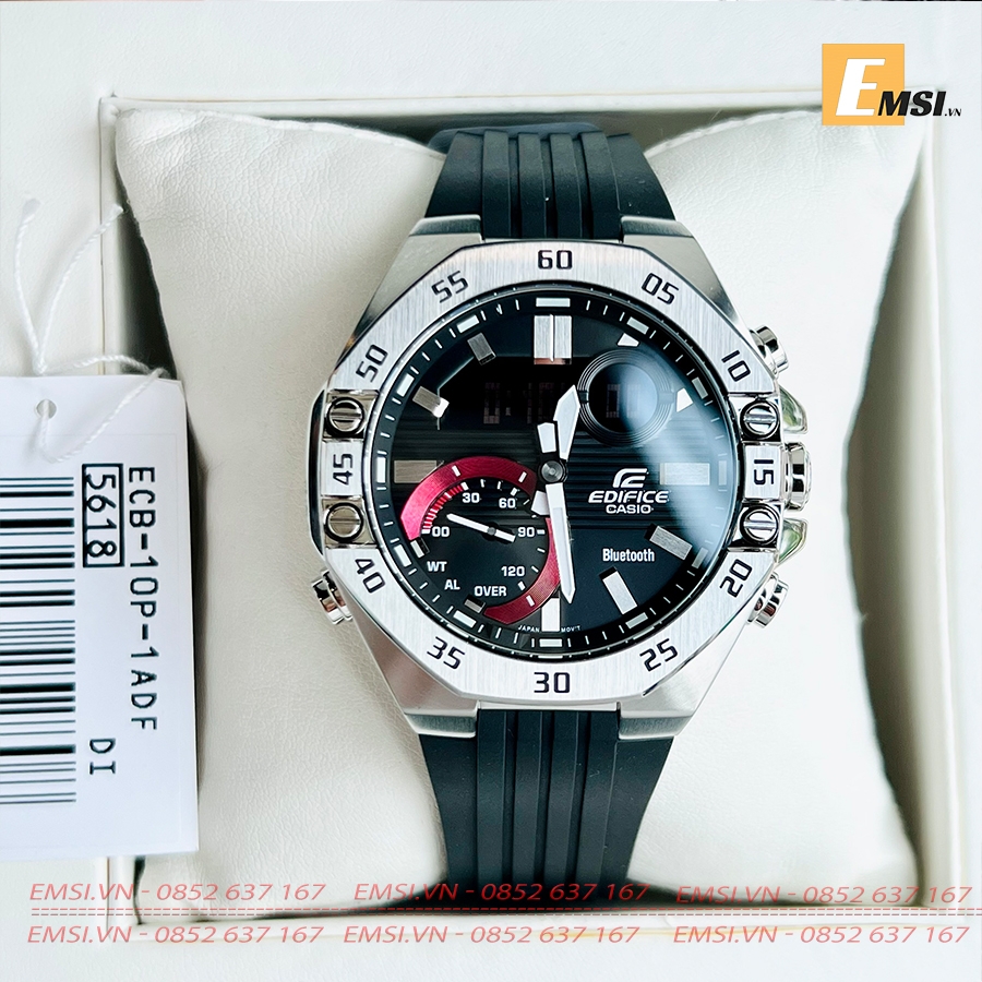 Edifice ECB-10P-1ADF - Đồng Hồ Nam - Pin / Quartz - Kính Khoáng - Size Mặt 48.5mm - Bảo Hành 5 Năm - Chính Hãng - Emsi.vn