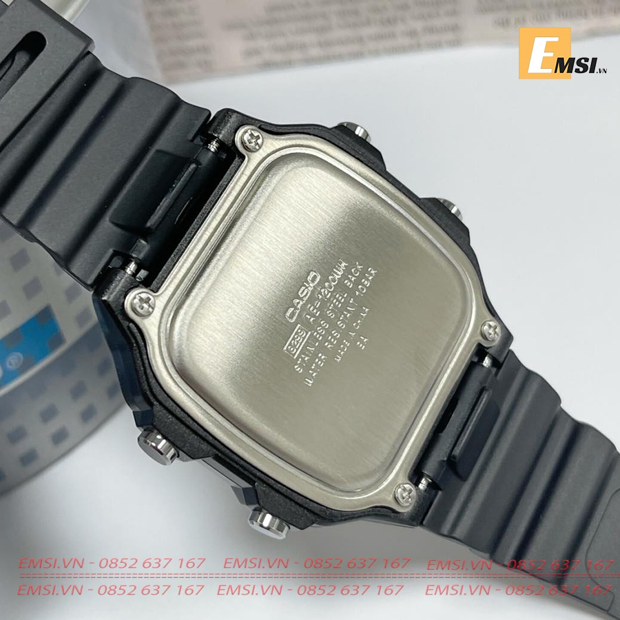 Casio AE-1200WH-1BVDF - Kính nhựa - Đồng hồ nam - Điện tử - Size mặt 42mm - Bảo Hành 5 Năm - Chính Hãng - Emsi.vn