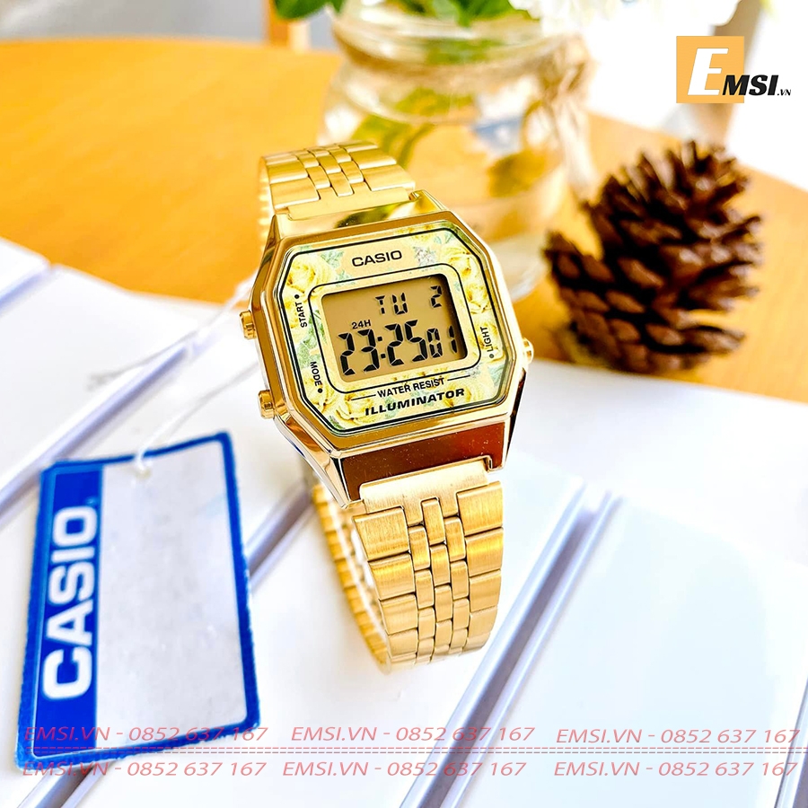 Casio LA680WGA-9C - Đồng Hồ Nữ - Điện Tử - Kính Nhựa - Size Mặt 28.5mm - Bảo Hành 5 Năm - Chính Hãng - Emsi.vn