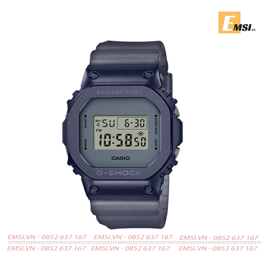GM-5600MF-2DR | Đồng Hồ Casio | G-Shock | Nam | Dây Nhựa | Gờ Kim Loại | Chống Nước WR20BAR - Emsi.vn