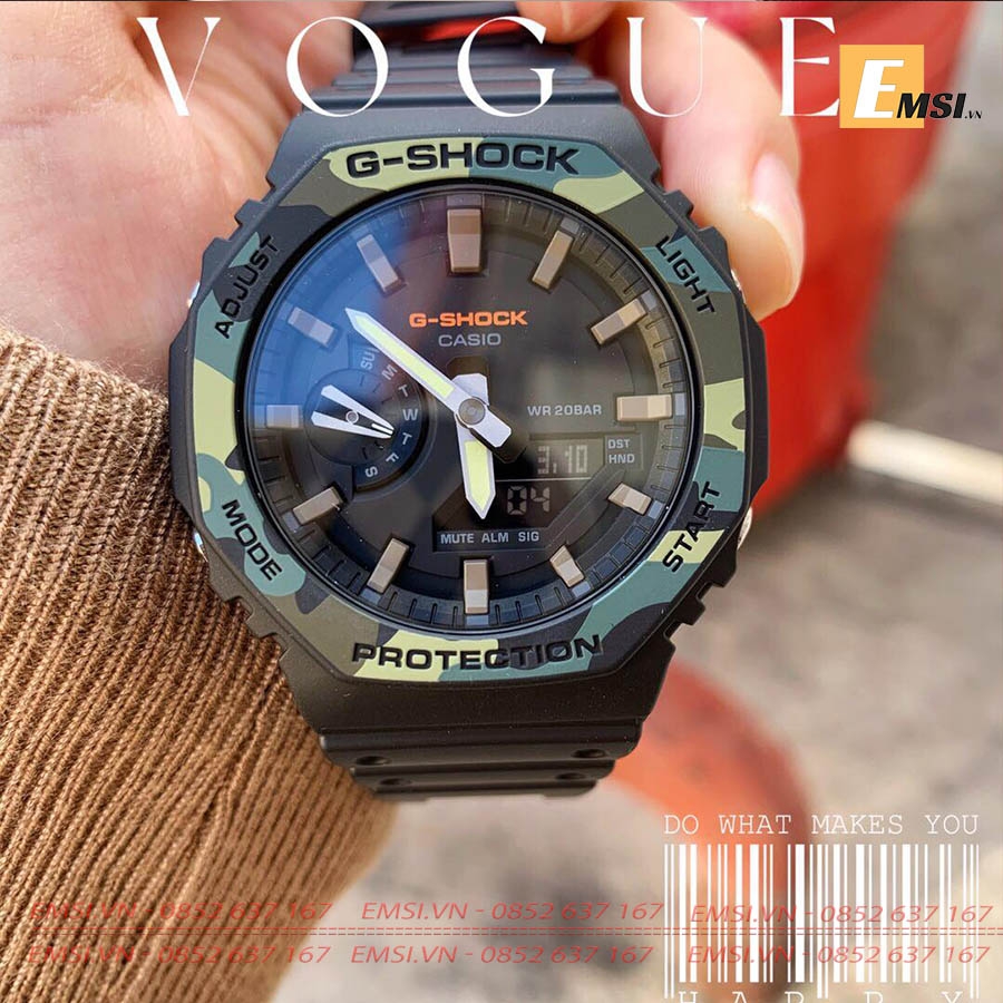 G-Shock GA-2100SU-1A - Đồng Hồ Nam - Điện Tử - Kính Khoáng - Size Mặt 45.4mm - Bảo Hành 5 Năm - Chính Hãng - Emsi.vn