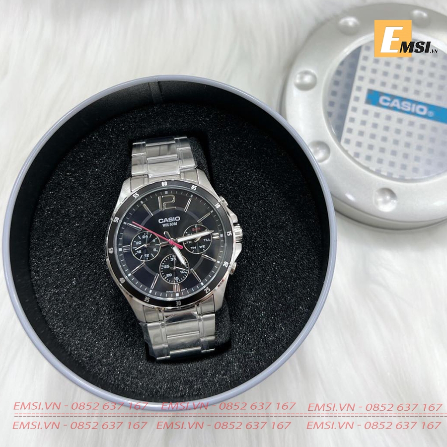 Casio MTP-1374D-1A - Đồng Hồ Nam - Pin / Quartz - Kính Khoáng - Size Mặt 43.5mm EMSI.VN