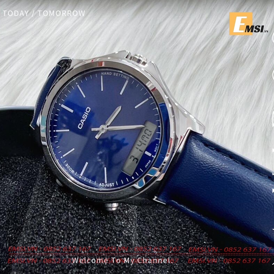 Casio MTP-VC01L-2EUDF - Đồng Hồ Nam - Pin/Quartz - Size Mặt 41.6mm - Kính Khoáng EMSI.VN