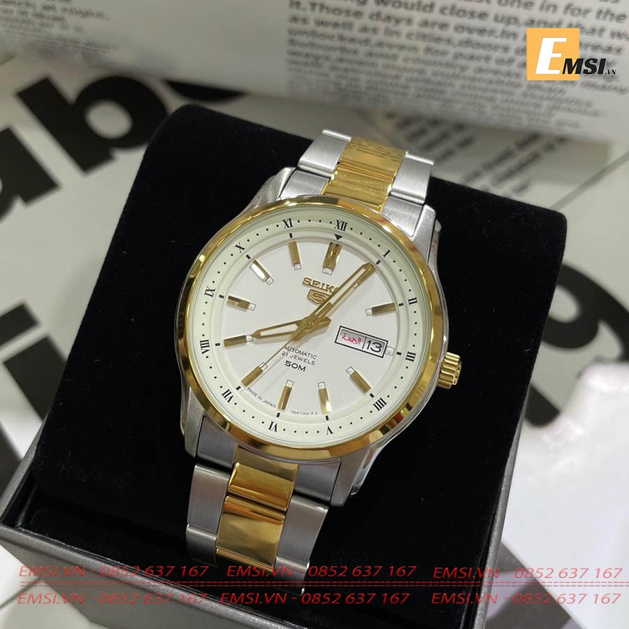 Seiko 5 Classic Automatic Mens SNKP14J1 - Size mặt 41.5mm - Kính cứng Hardlex - Emsi.vn
