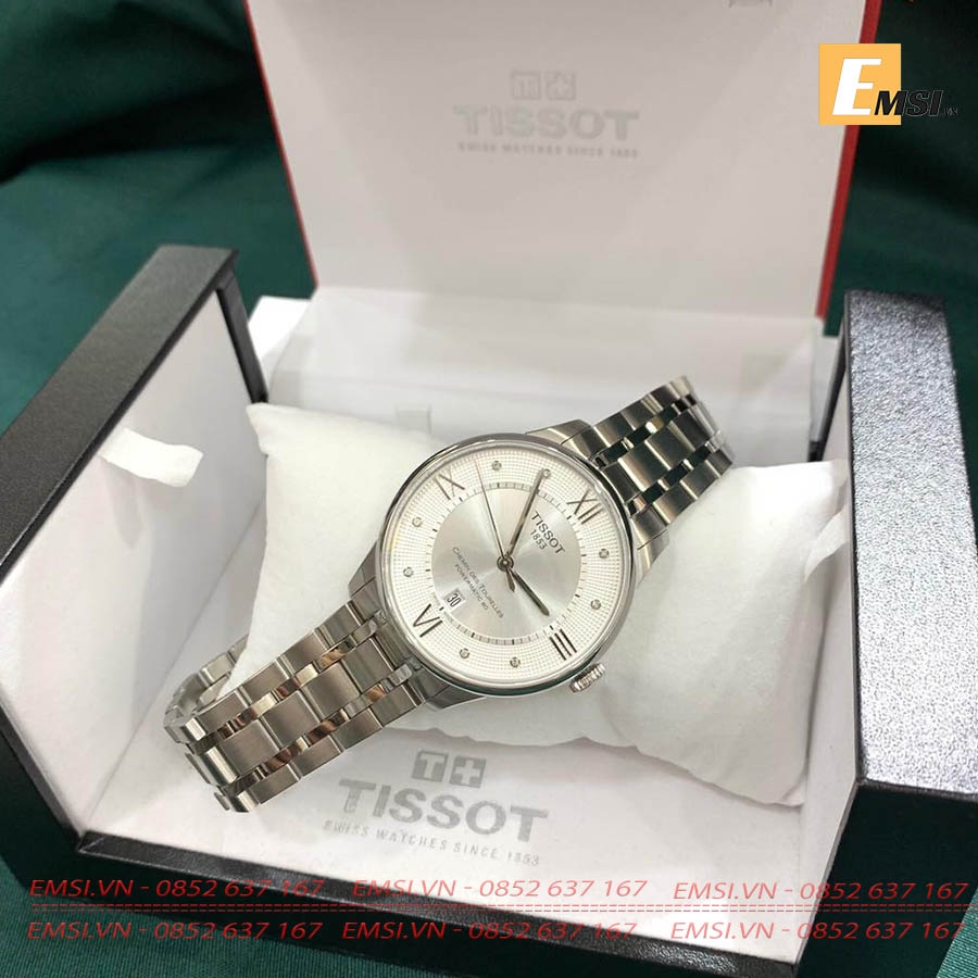TISSOT T099.407.11.037.00 – NAM – KÍNH SAPPHIRE – AUTOMATIC (TỰ ĐỘNG) – DÂY KIM LOẠI - CHÍNH HÃNG - EMSI.VN