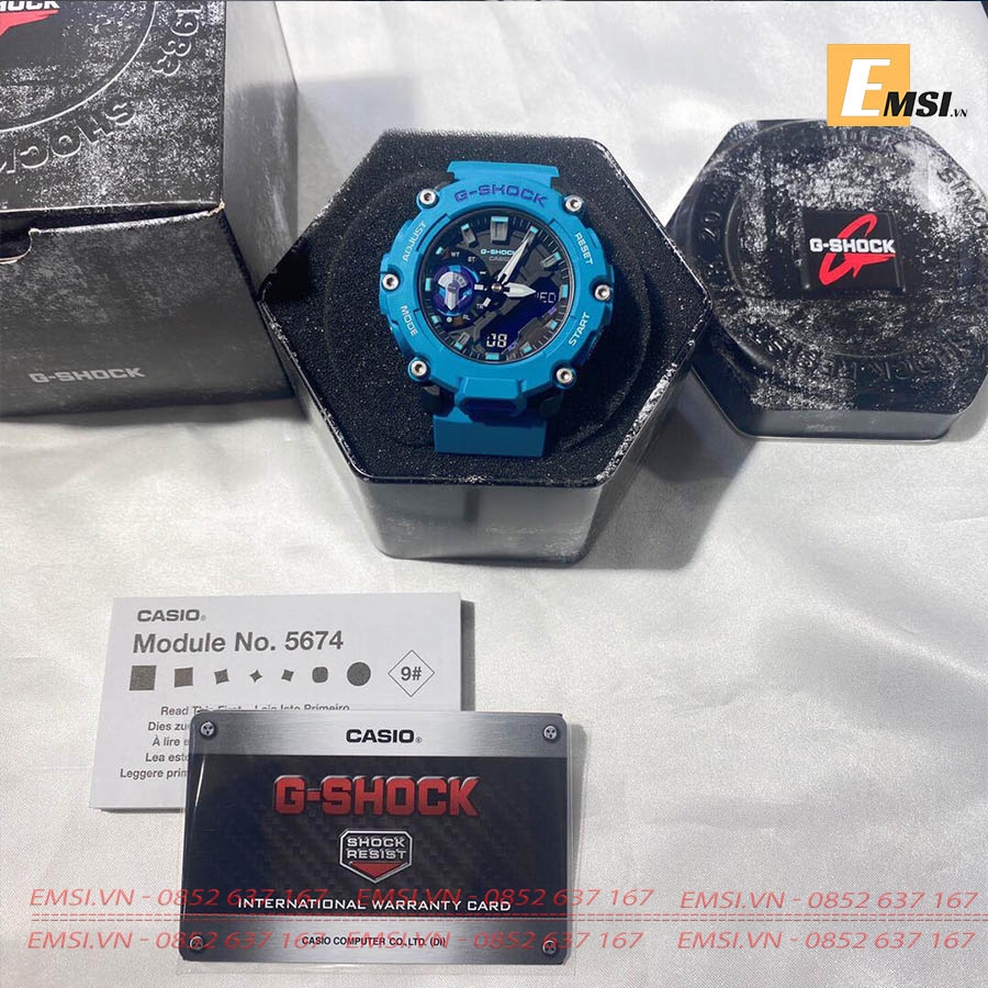 G-Shock GA-2200-2A - Đồng Hồ Nam - Pin/Quartz - Size Mặt 47.5mm - Kính Khoáng EMSI.VN