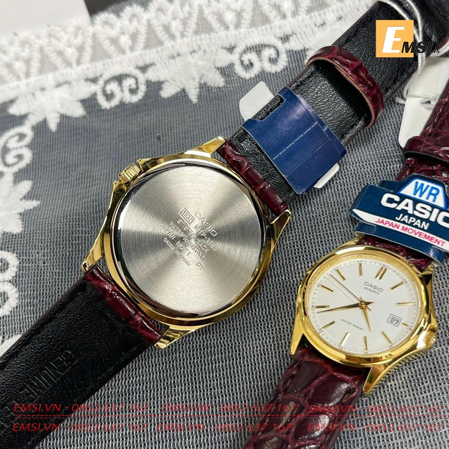Đồng hồ đôi Casio LTP-1183Q-7ADF & MTP-1183Q-7ADF size mặt 38 mm (Nam) – 28.5 mm (Nữ) EMSI.VN
