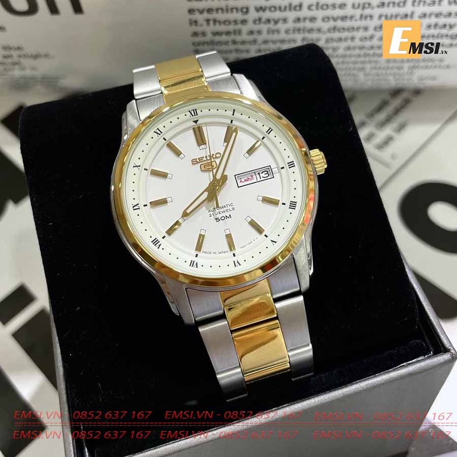 Seiko 5 Classic Automatic Mens SNKP14J1 - Size mặt 41.5mm - Kính cứng Hardlex - Emsi.vn