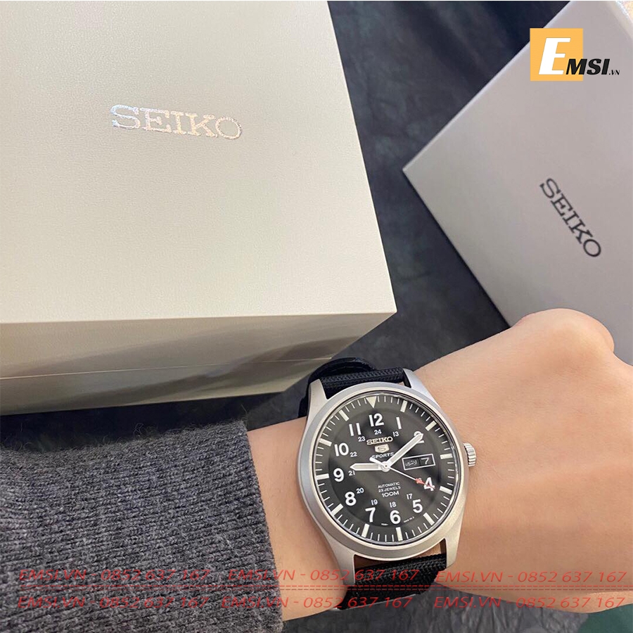 Seiko SNZG15K1 - Đồng Hồ Nam - Cơ - Automatic - Hardlex Crystal - Size Mặt 42mm - Bảo Hành 5 Năm - Chính Hãng - Emsi.vn