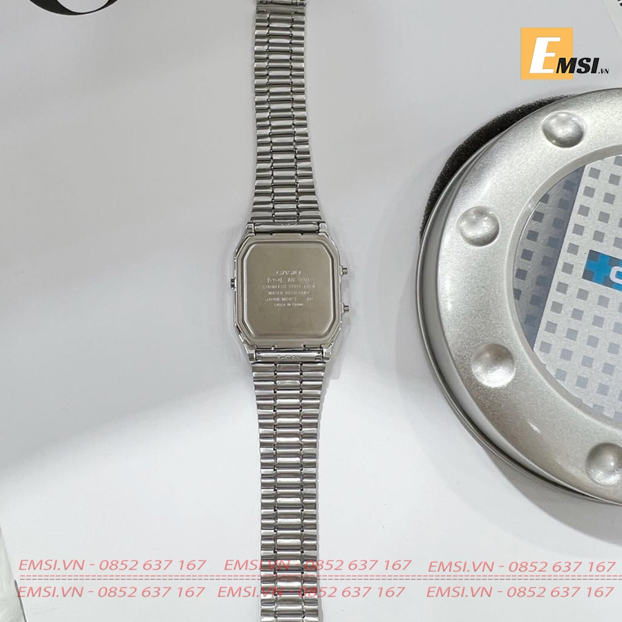 Đồng hồ Unisex Casio Vintage AQ-230A-7BMQ dây kim loại - Emsi.vn
