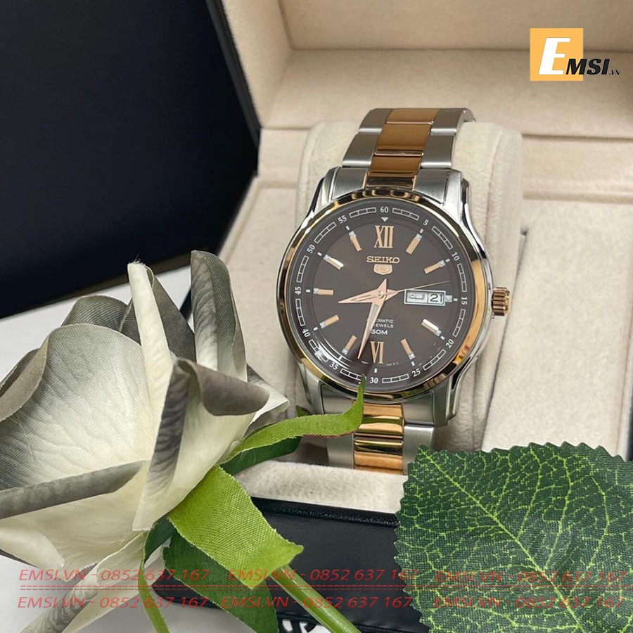 Đồng Hồ Seiko Automatic SNKP18J1 Cho Nam Chính Hãng - AUTOMATIC BROWN DIAL