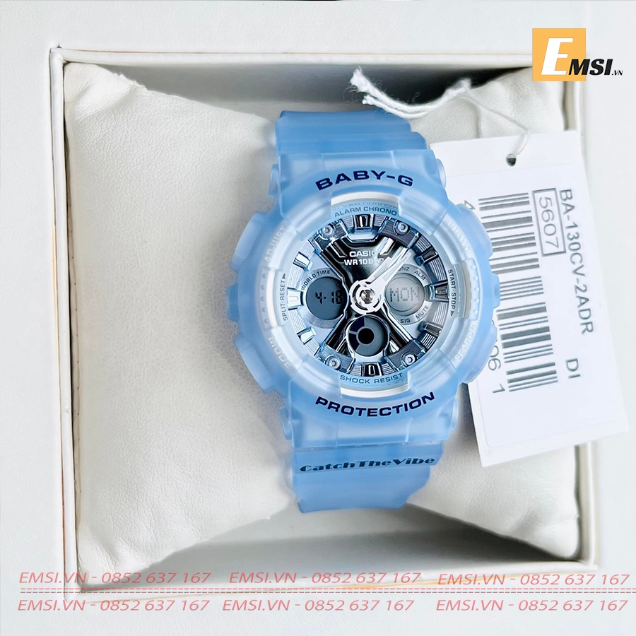 Baby-G BA-130CV-2A - Đồng Hồ Nữ - Pin / Quartz - Kính Khoáng - Size Mặt 43mm - Bảo Hành 5 Năm - Chính Hãng - Emsi.vn