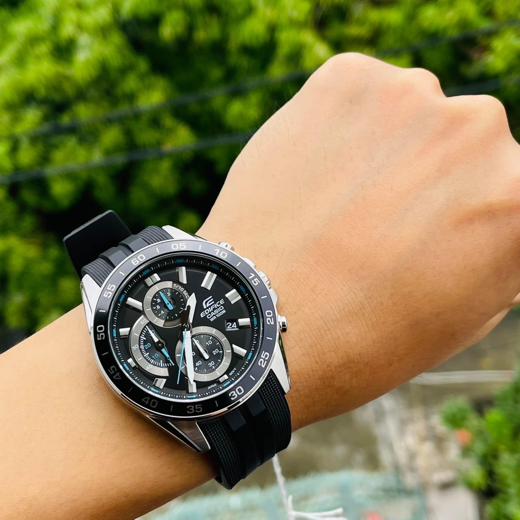 Casio Edifice EFV-550P-1AVUDF - Đồng Hồ Nam - Pin / Quartz - Kính Khoáng - Size Mặt 47mm - Bảo Hành 5 Năm - Chính Hãng