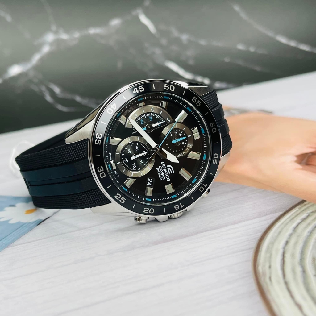 Casio Edifice EFV-550P-1AVUDF - Đồng Hồ Nam - Pin / Quartz - Kính Khoáng - Size Mặt 47mm - Bảo Hành 5 Năm - Chính Hãng