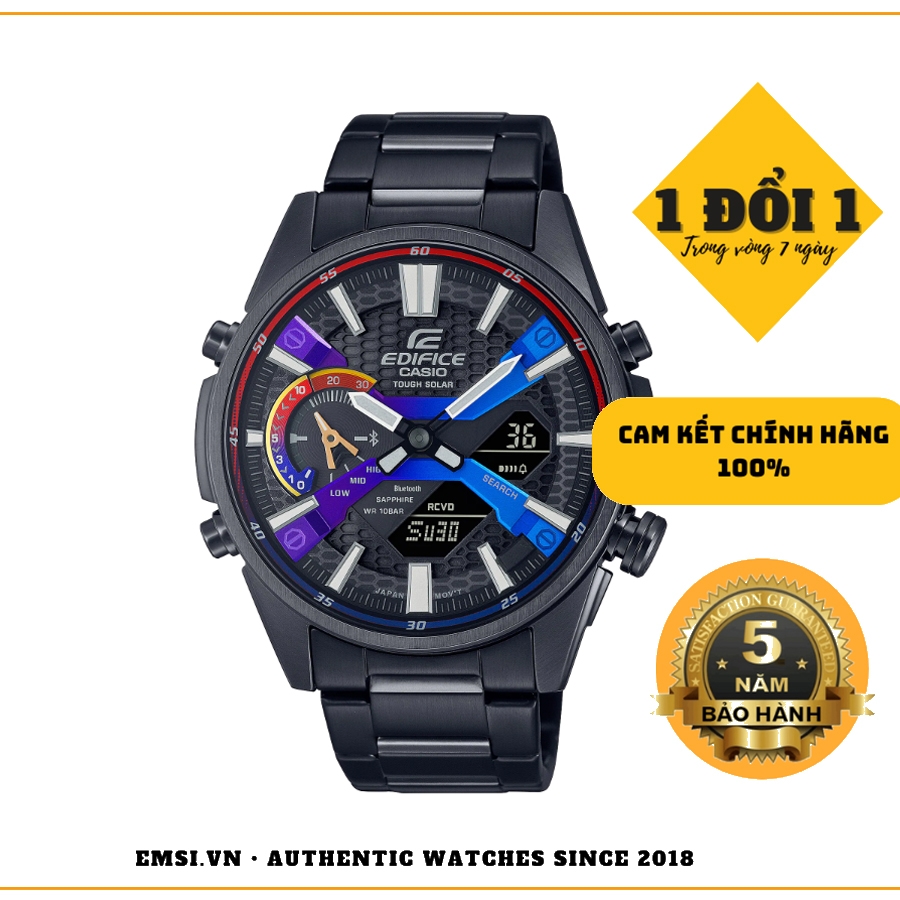 Casio ECB-S100HG-1A - Đồng Hồ Nam - Pin / Quartz - Kính Sapphire - Size Mặt 46mm - Bảo Hành 5 Năm - Chính Hãng