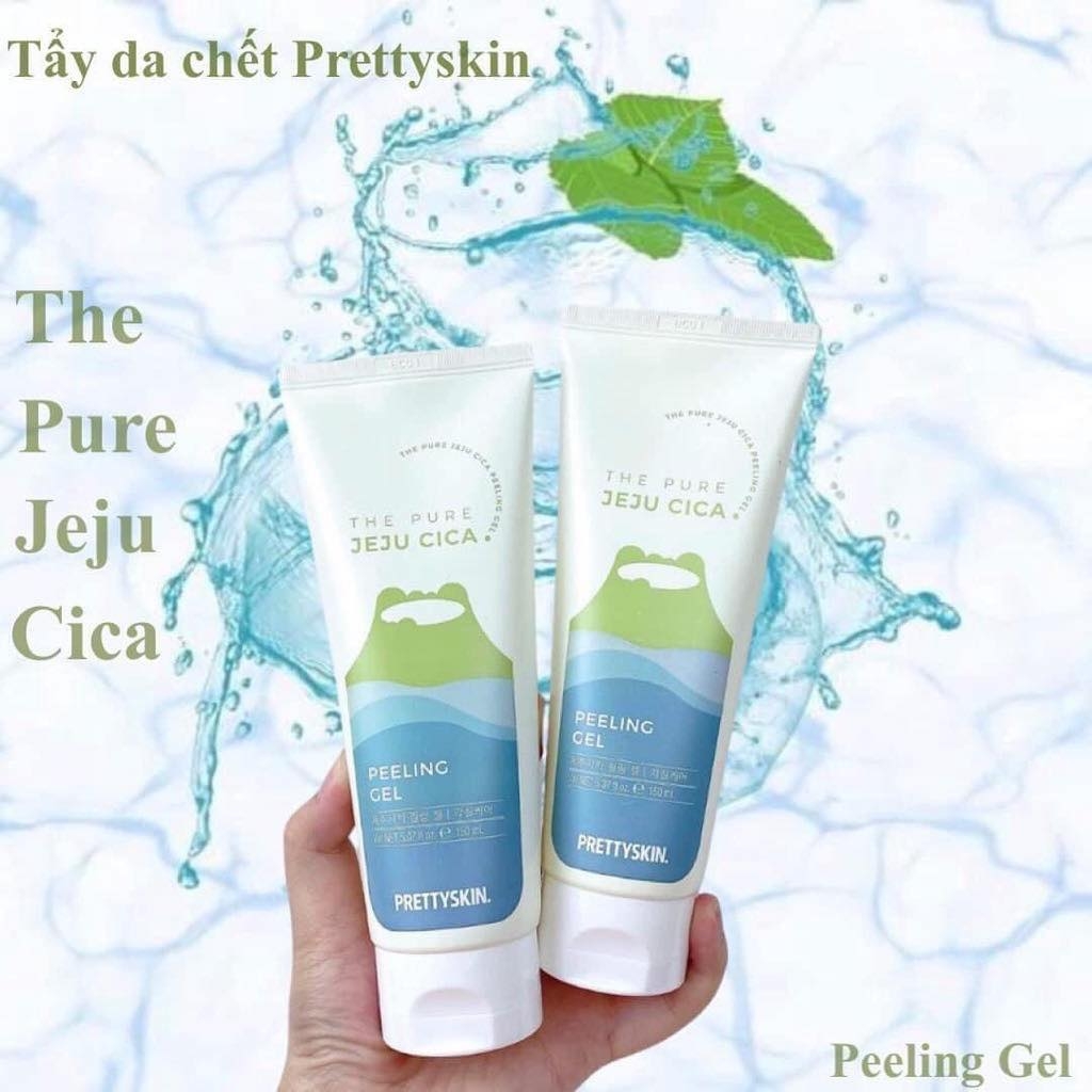 Tẩy Da Chết Chiết Xuất Rau Má Đảo Jeju Pretty Skin The Pure Jeju Cica Peeling Gel 150ml - Emsi.vn