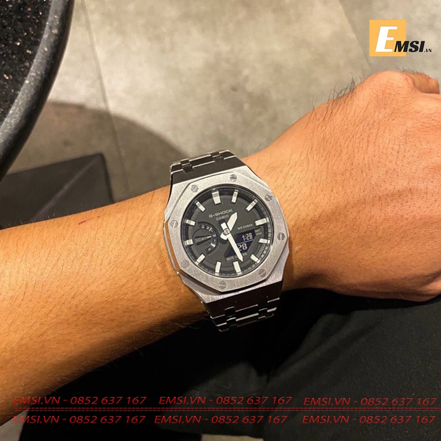 G-Shock GA-2100-1A AP SILVER - Special Emsi.vn