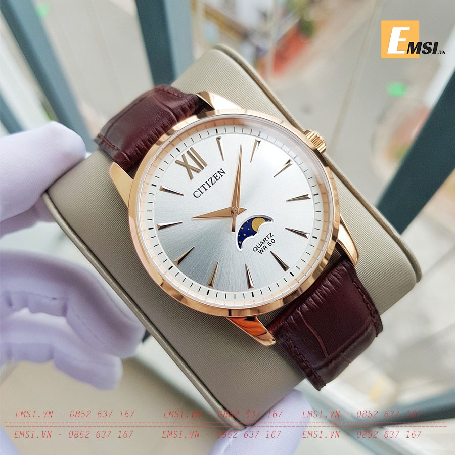 Citizen AK5003-05A – Nam – Quartz (Pin) – Dây Da