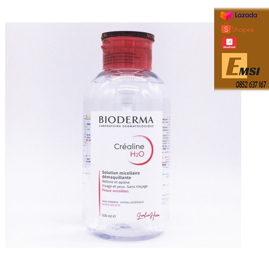 Nước Tẩy Trang Bioderma Crealine Hồng 850ml