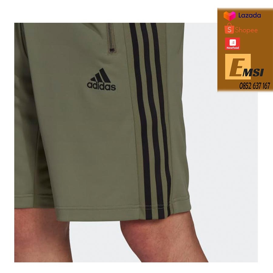 Quần adidas Designed 2 Move 3-Stripes Primeblue Shorts Men's (Legacy Green / Black)