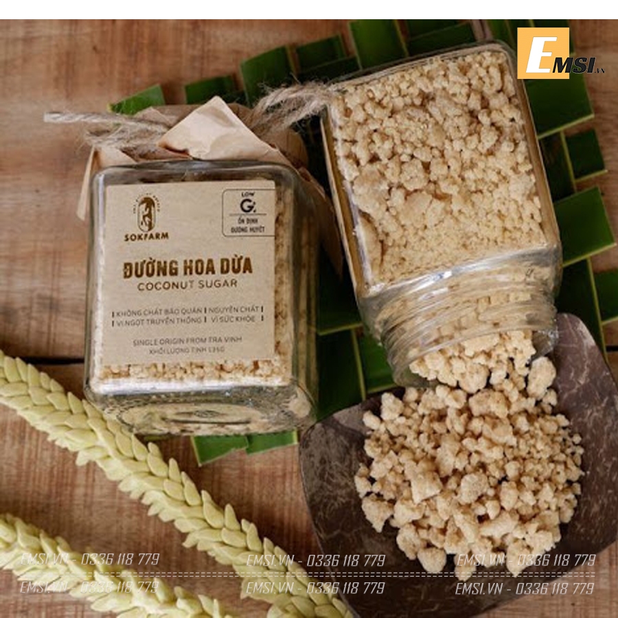 Đặc sản: Đường dừa hủ 135gr