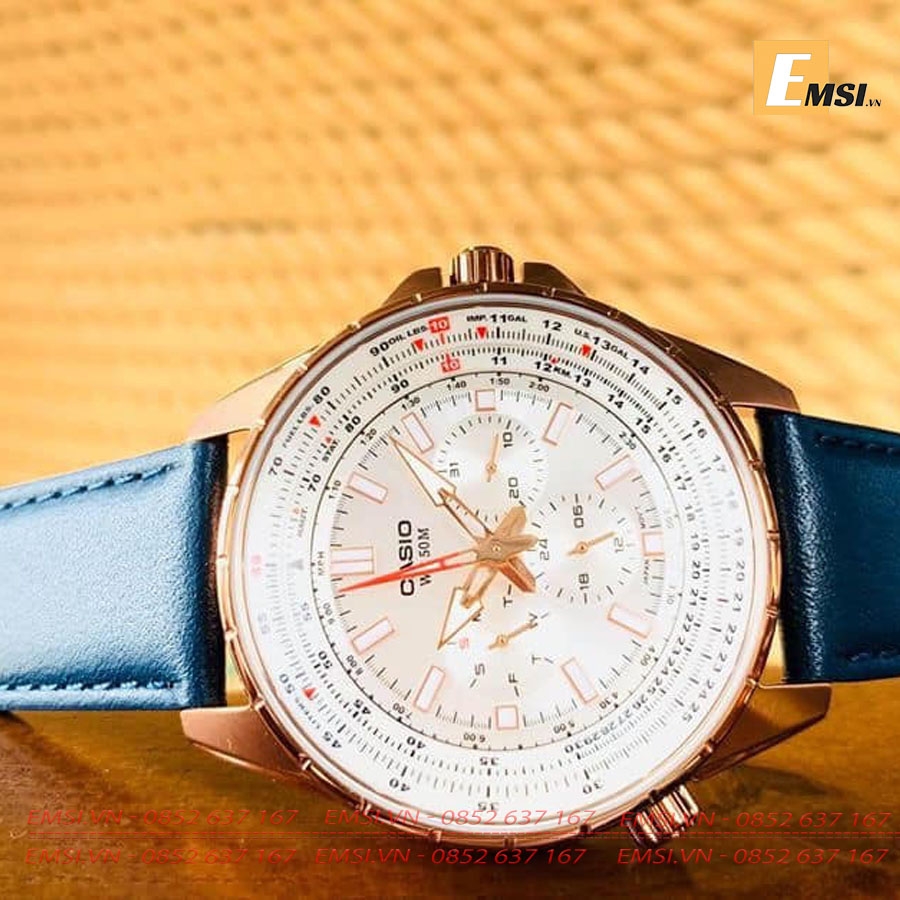 Casio MTP-SW320RL-7AVDF - Đồng Hồ Nam - Pin/Quartz - Kính Khoáng - Size Mặt 47mm EMSI.VN
