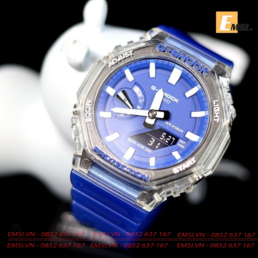 Gshock GA-2100HC-2ADR - Đồng Hồ Nam - Điện Tử - Kính Khoáng - Size Mặt 45.4mm - Bảo Hành 5 Năm - Chính Hãng