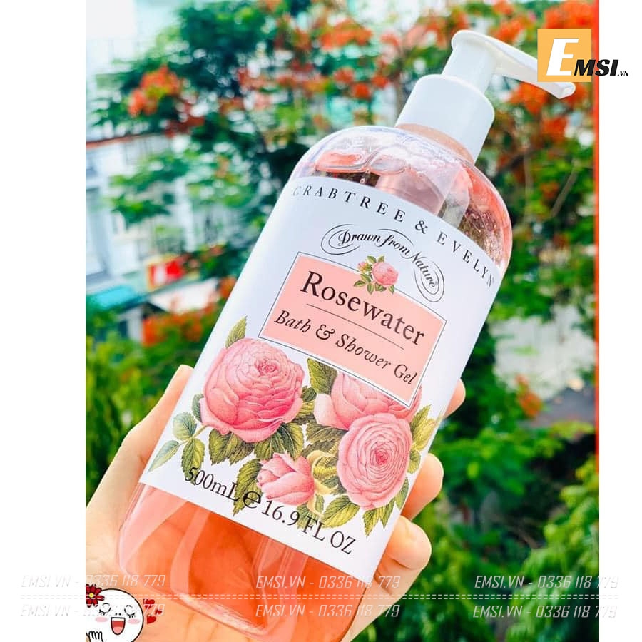 Sữa tắm cao cấp Rosewater của nhà Crabtree & Evelyn nổi tiếng thế giới
