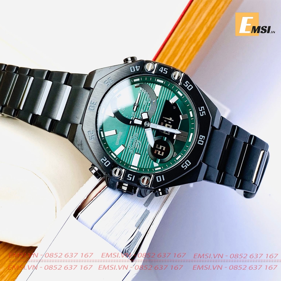 Edifice ECB-10DC-3ADF - Đồng hồ nam - Đồng hồ điện tử - Size mặt 48.5mm - Kính khoáng EMSI.VN