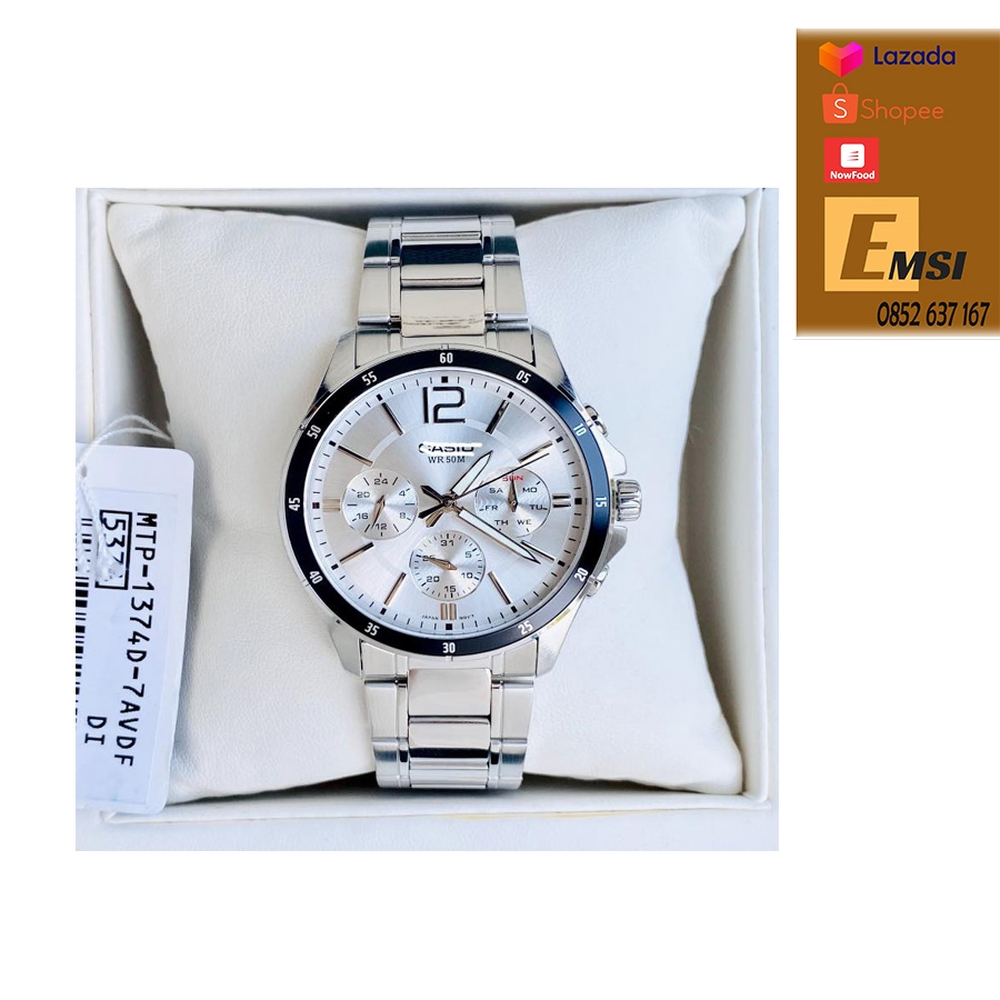 Casio MTP-1374D-7AVDF - Đồng Hồ Nam - Pin / Quartz - Kính Khoáng - Size Mặt 43.5mm - Bảo Hành 5 Năm - Chính Hãng