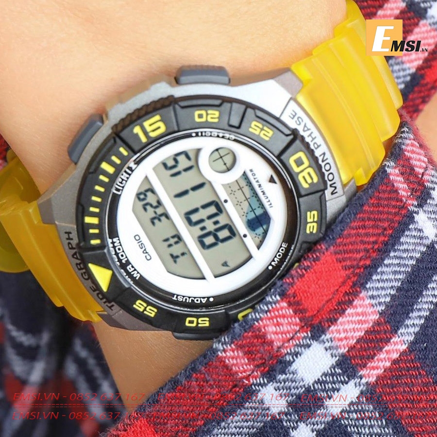 Casio LWS-1100H-9A - Đồng Hồ Unisex - Điện Tử - Size Mặt 38mm - Kính Nhựa EMSI.VN