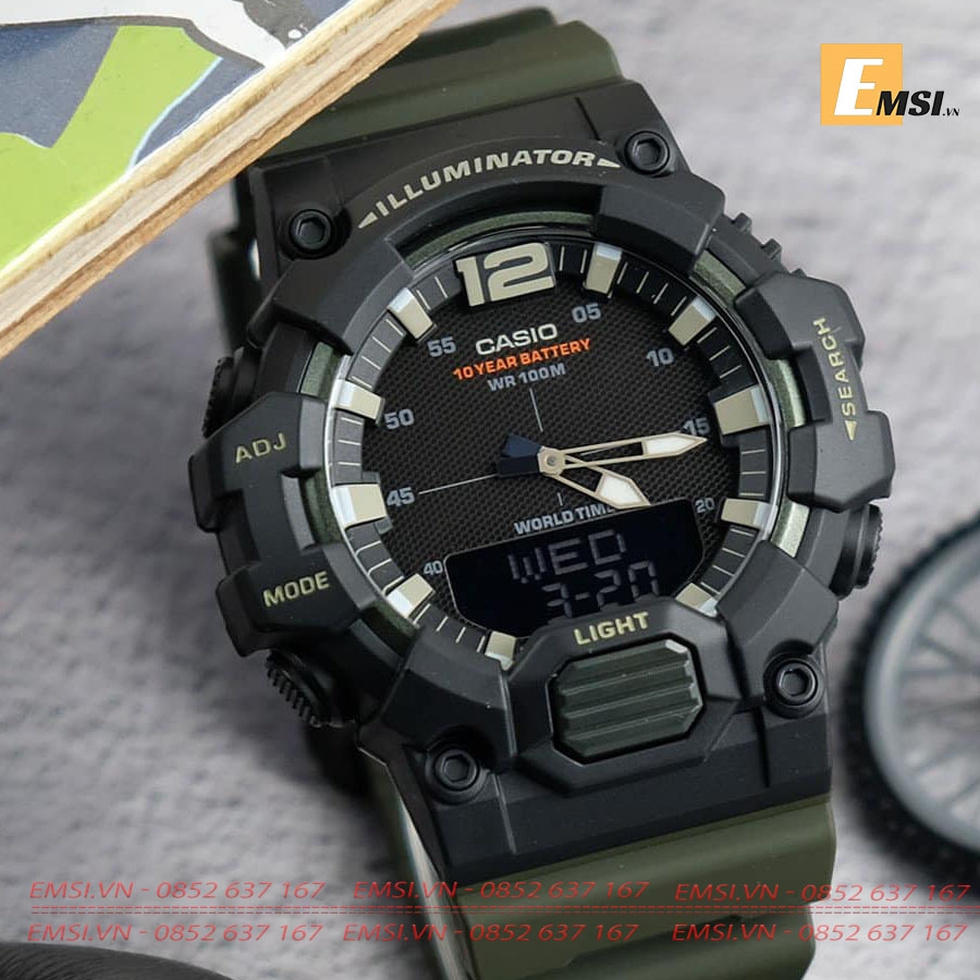 Casio HDC-700-3AVDF - Đồng Hồ Nam - Điện Tử - Kính Nhựa - Size Mặt 48.7mm EMSI.VN
